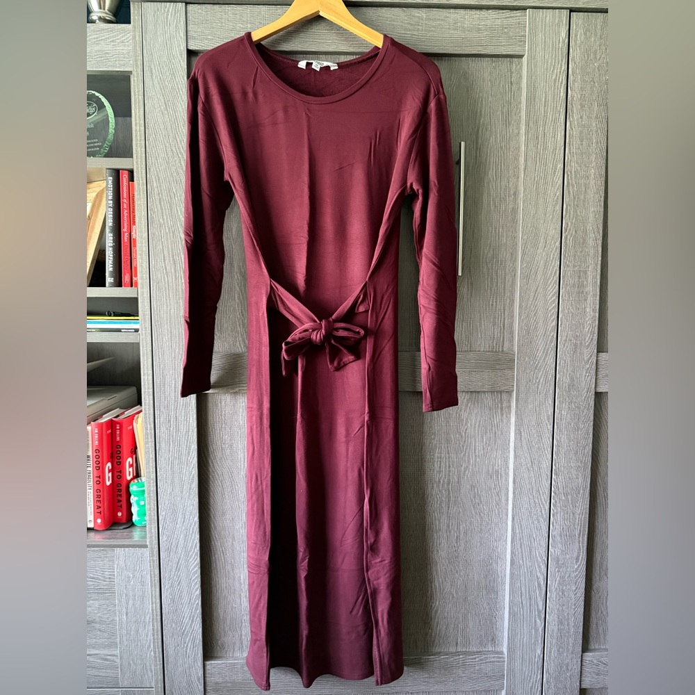 BB Dakota Maternity Dress- Burgundy
